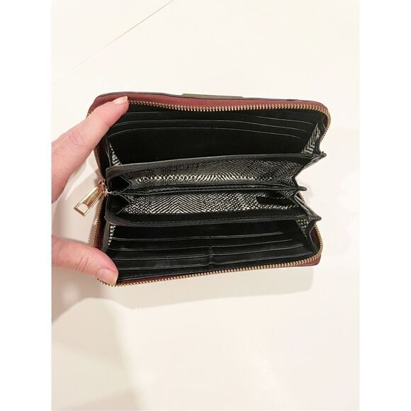 Rebecca Minkoff Continental Wallet Gold Rockstud Zip Around - Picture 3 of 9